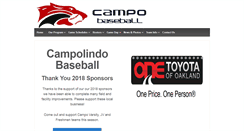 Desktop Screenshot of campobaseball.net